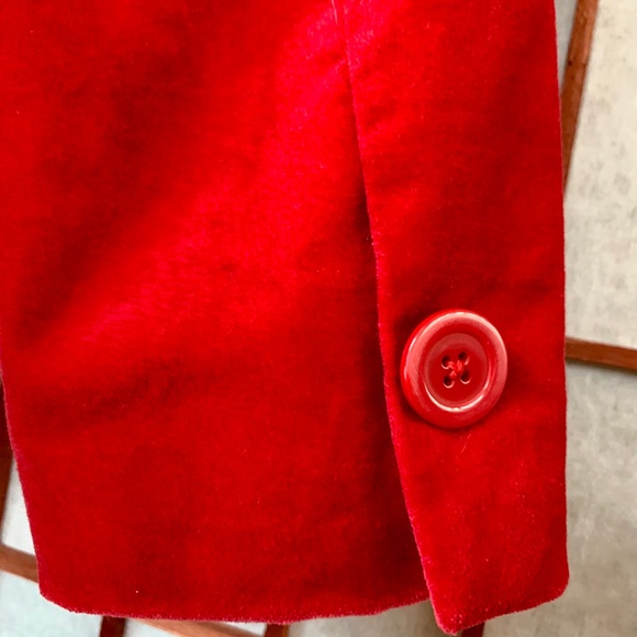 Studio Works Vintage Petite Cherry Velvety Blazer - Picture 5 of 7
